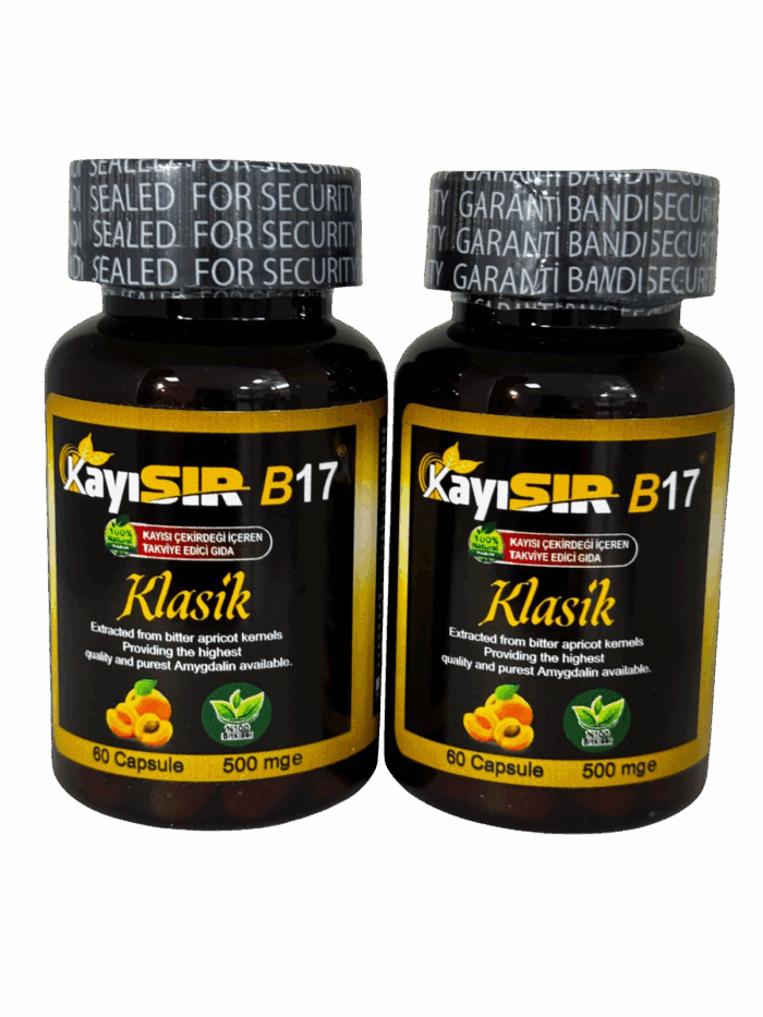 B17 Vitamini Amygdalin Klasik Gıda Takviyesi (500 MG) - 2'li Paket - Görsel 4